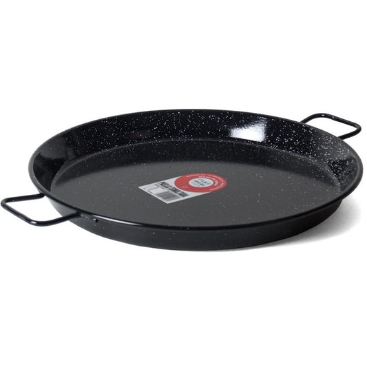Enamelled carbon steel paella pan - diameter sizes 26cm, 36cm, 42cm, 50cm, 60cm, 70cm, 80cm, 90cm, 100cm