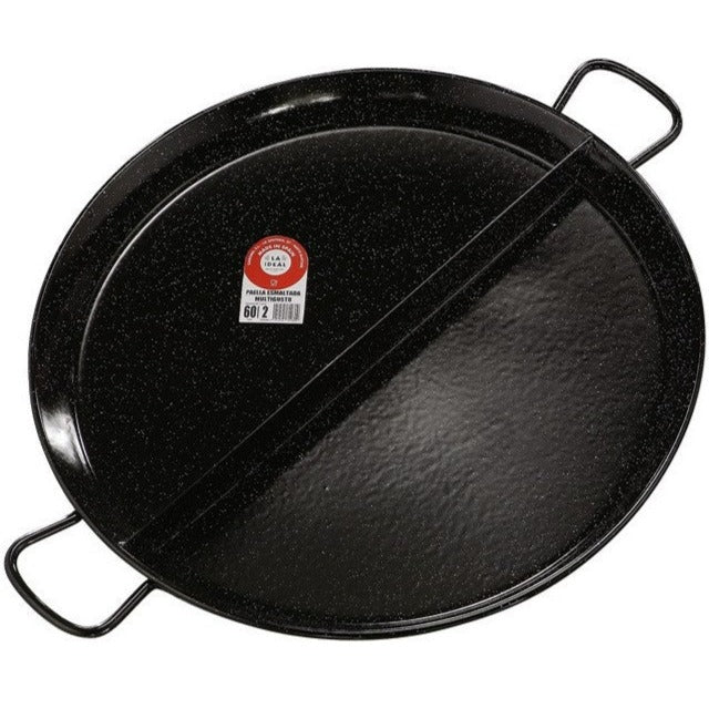 Enamelled Multigusto paella pans 2 divisions - 38cm, 50cm, 60cm *NEW*