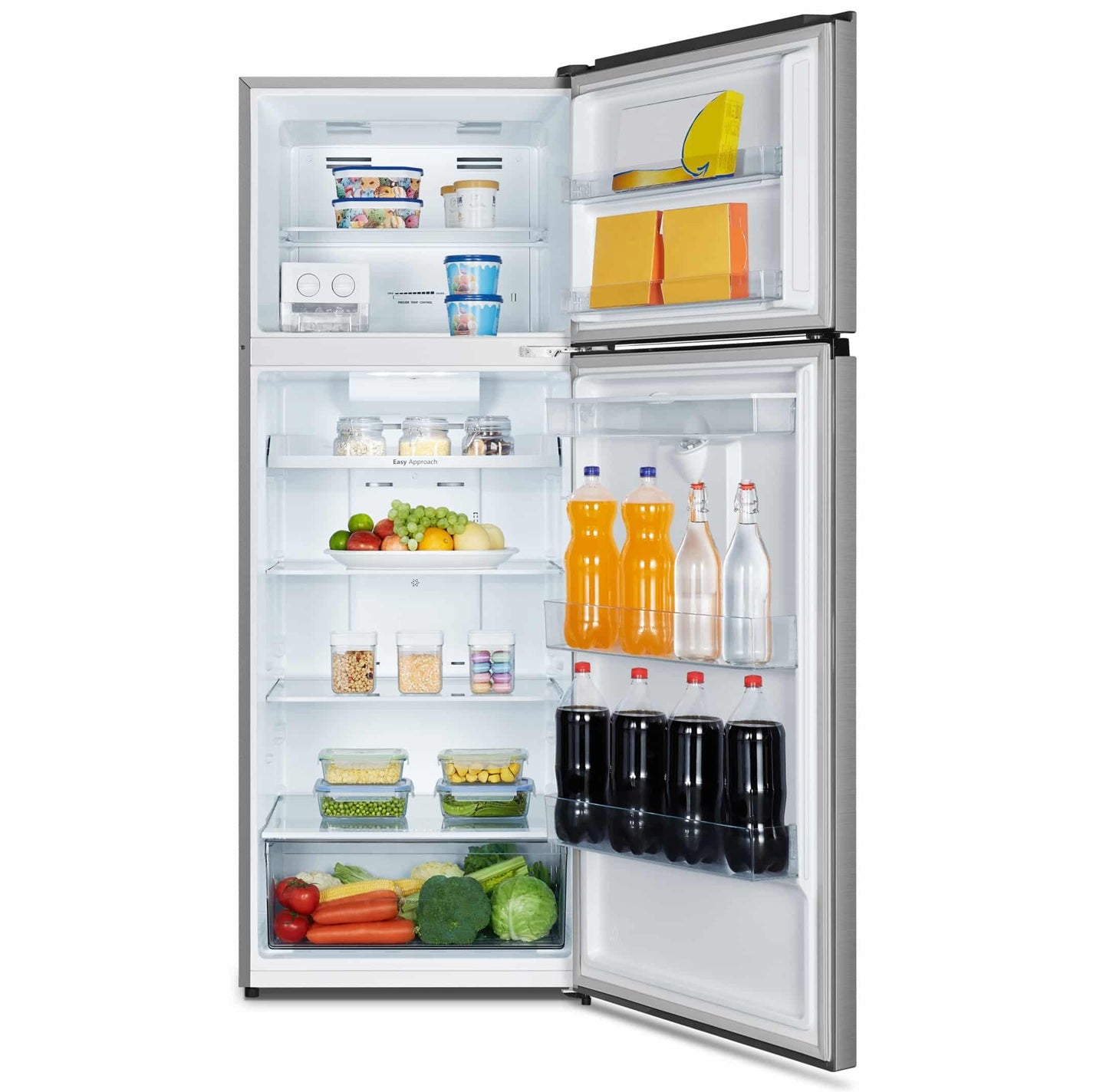 Hisense Fridge Freezer Silver 466Ltr - 3 years warranty (RT600N4WC2)
