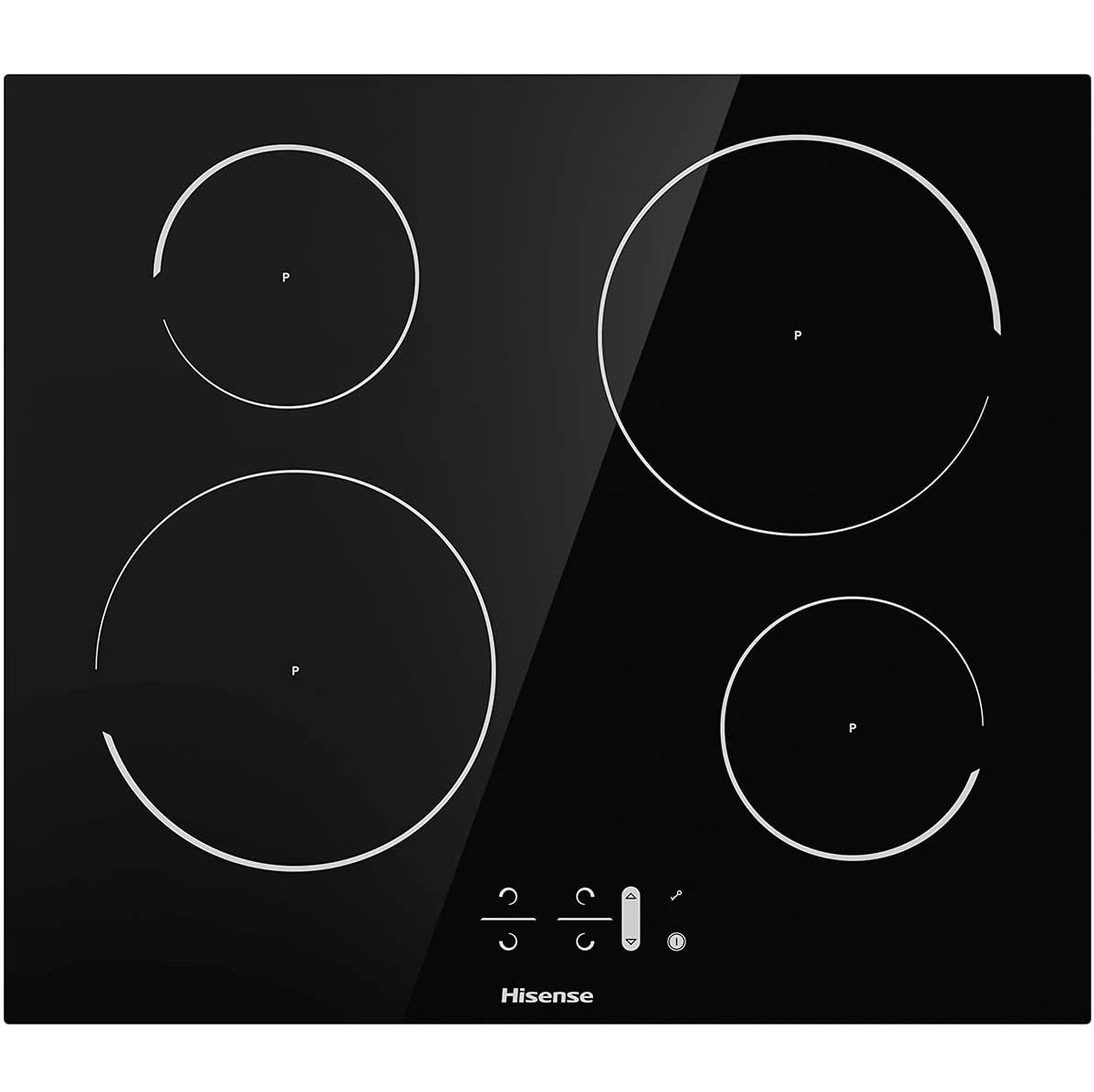 Hisense Induction Hob 60cm - Black Glass Top, front touch control (I6421C)