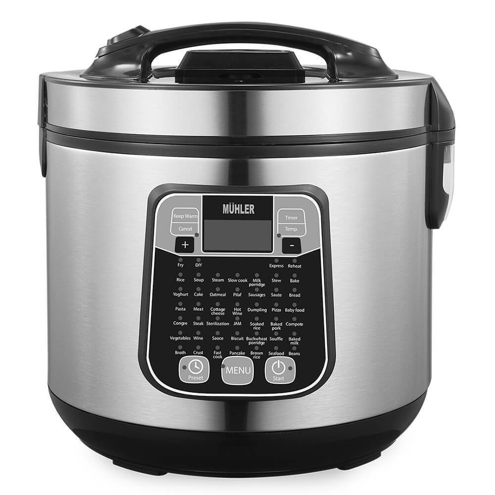 Muhler Multicooker 45 Programs 930W - Slow Cooking, Steamer, Roasting, Yogurt, Bread and more (MLC5045)