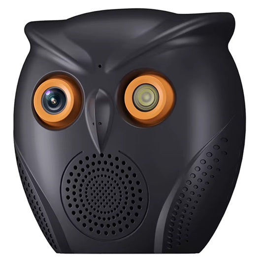 Owl Indoor HD Security Camera, Wifi, Wide-Angle 120° - White, Black (HD20Y1XM-WIFI)