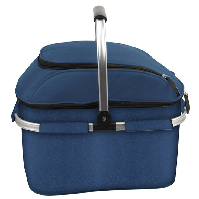 Picnic Cooler Bag with Tableware Set for 4 People - Blue (JLD-09338)
