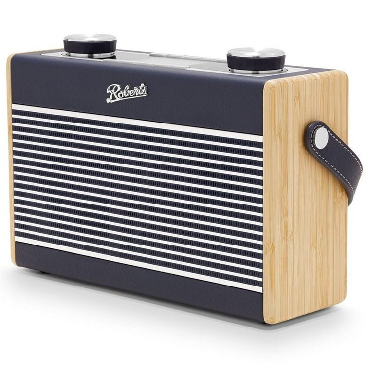 Roberts Rambler Max - DAB+ Radio, Wi-Fi, Internet radio and streaming, Retro Style, Portable Bluetooth Speaker, Alarm - Navy Blue, Duck Egg