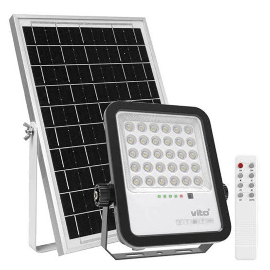 Sahara Solar LED Floodlight 100W 1100Lm 6000K IP65 with 5m Cable(3210200)