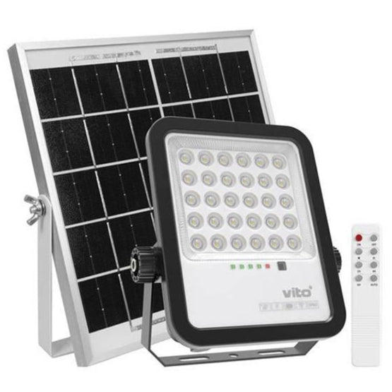 Sahara Solar LED Floodlight 150W 1650Lm 6000K IP65 with 5m Cable(3210210)