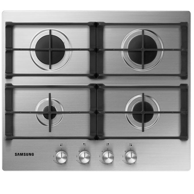 Samsung Gas Hob 60cm - 4 burners, stainless steel, 5 years warranty (NA64H3010AS)