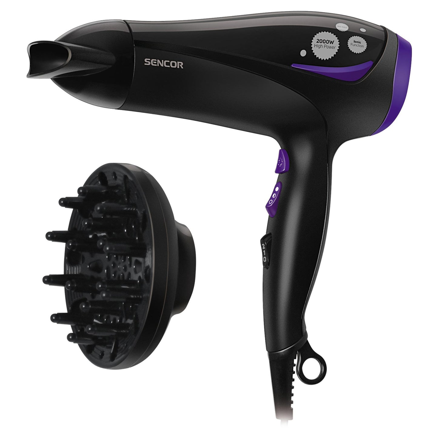 Sencor Hair Dryer with Diffuser (SHD108VT)