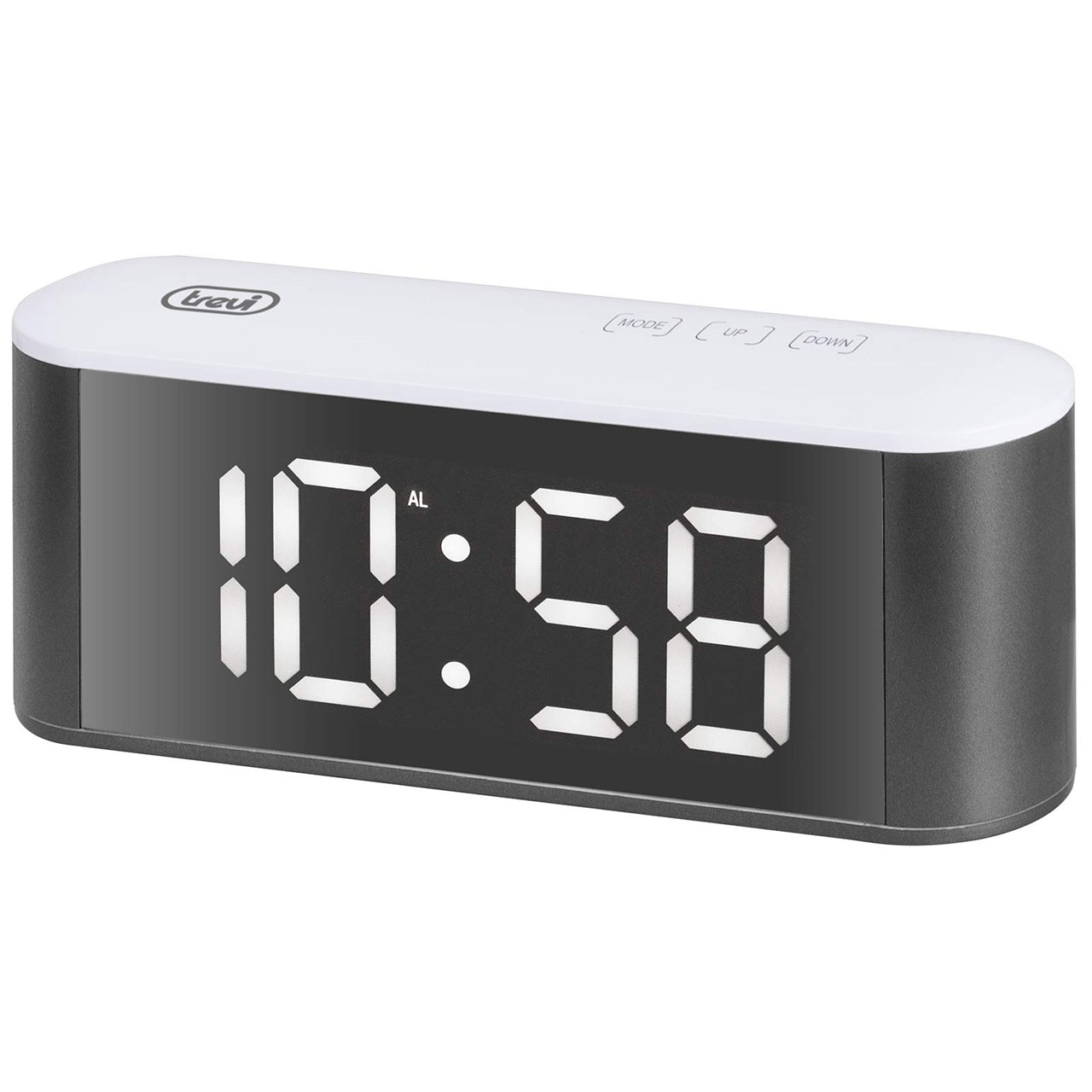 Trevi Digital Alarm Clock with Thermometer (EC883BL)