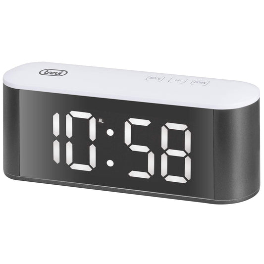 Trevi Digital Alarm Clock with Thermometer (EC883BL)