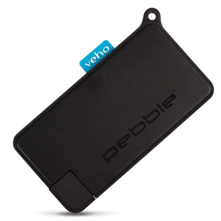Veho Pebble Pokket Power Bank 1,000mAh Micro Size Keyring - black, red, blue (VPP-014-PK-B)