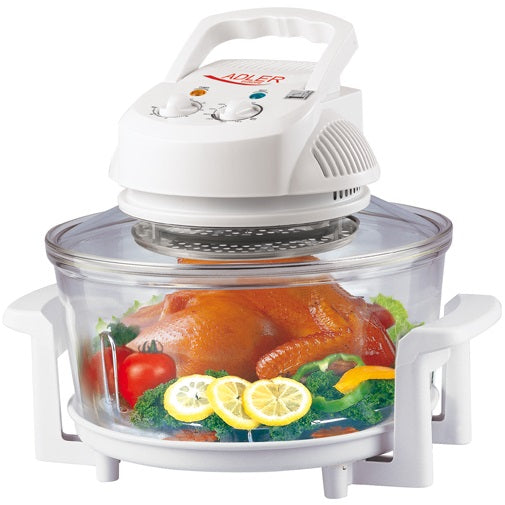 Adler Convection Oven 12Ltrs + 6Ltrs with extender ring - White (AD6304)