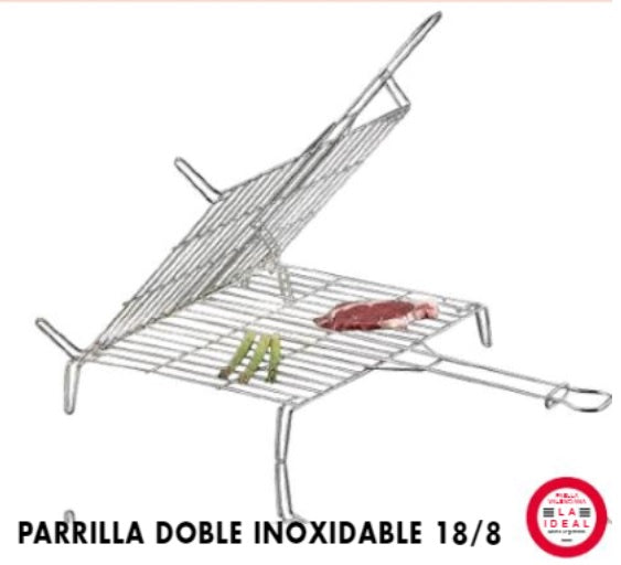 BBQ grill double square - diagonal size 40cm, 50cm, 60cm, 70cm