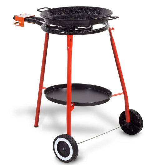 Paella set Andreu with enamelled pan 46cm (9-10 persons)
