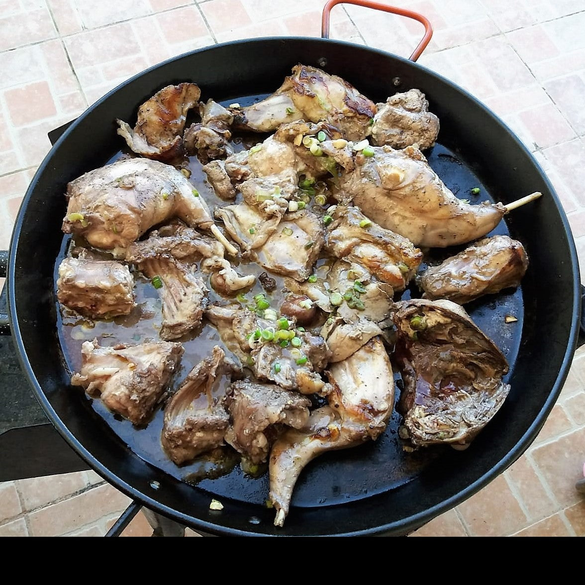 Paella Set Mirador with enamelled pan 60cm (15-16 persons)