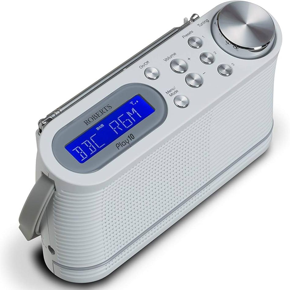 Roberts Play 10 DAB+ Radio - Black, White