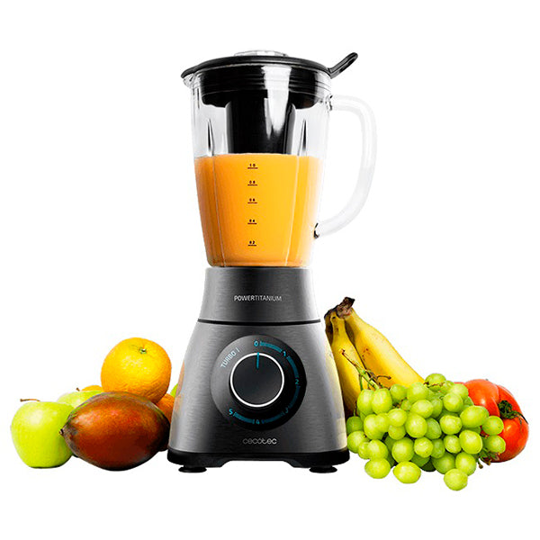 Cecotec Blender Power Black Titanium 1500W PerfectMix with Glass Jug (CE4141)