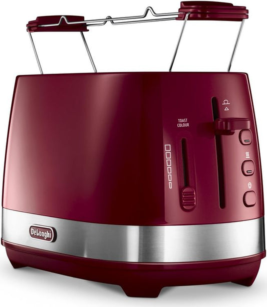 Delonghi Active Line 2 Slice Toaster Red (CTLA2103)