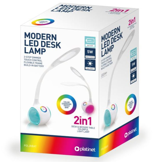 Platinet Desk Lamp with Dimmer and Night Lamp (PDL20)