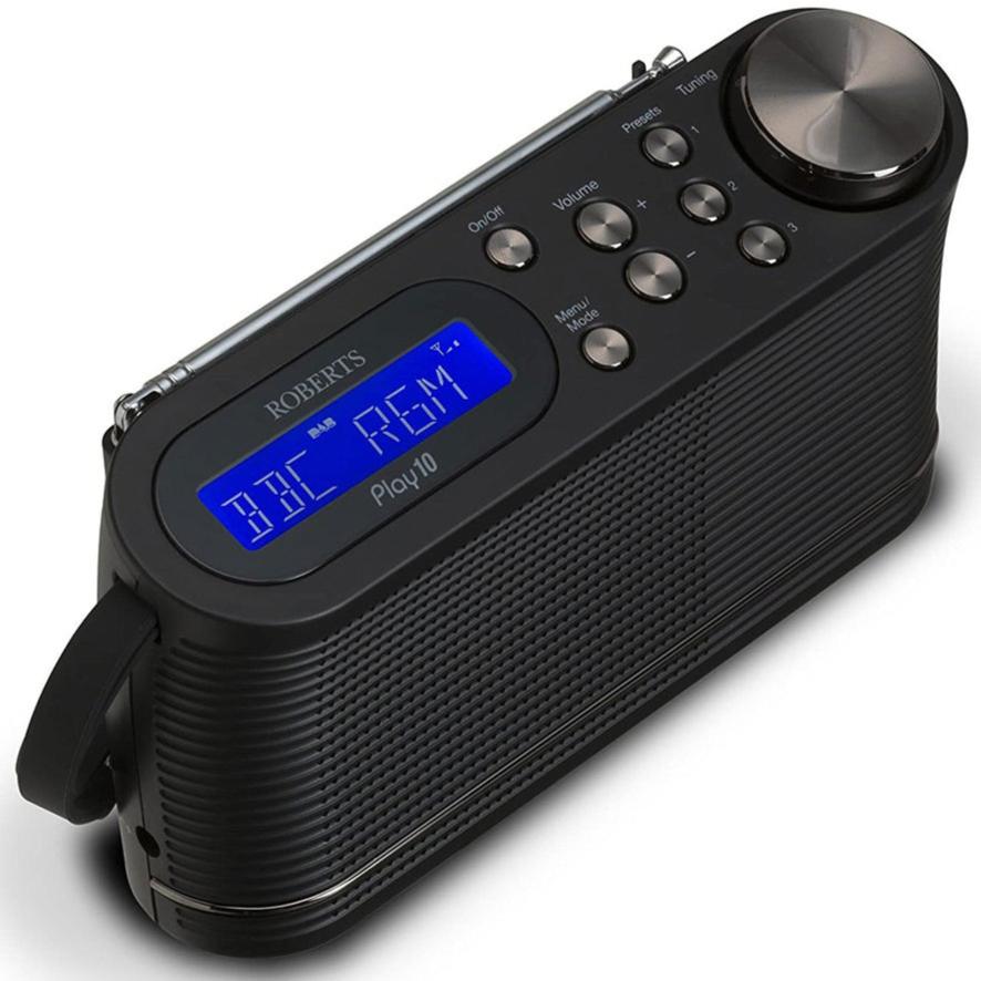 Roberts Play 10 DAB+ Radio - Black, White