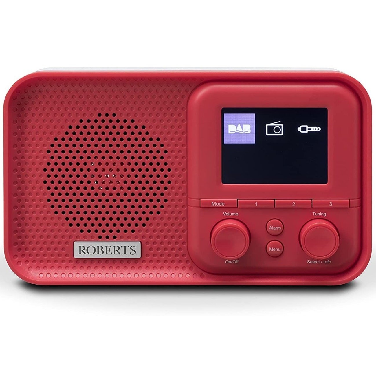 Roberts Play M5 - DAB+ Radio, Alarm Clock - Red