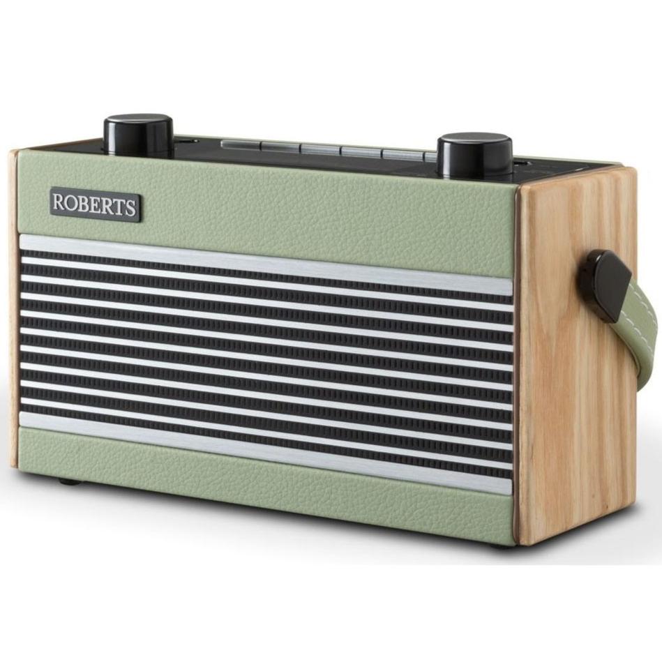 Roberts Rambler BT - DAB+ Radio, Retro Style, Bluetooth Speaker - Green, Light blue, Navy blue