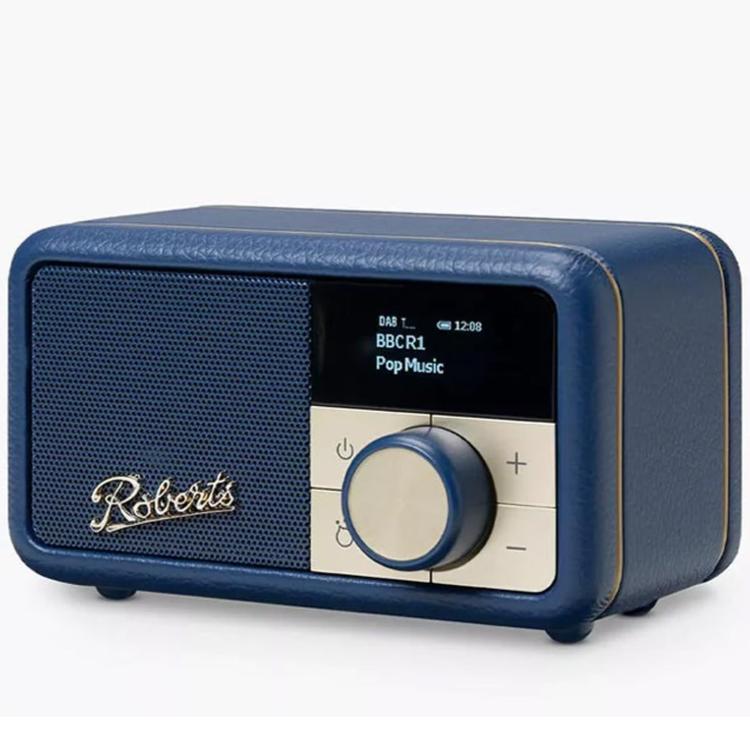Roberts Revival Petite - Mini Portable Bluetooth Speaker, DAB+/FM Radio - Blue, Black