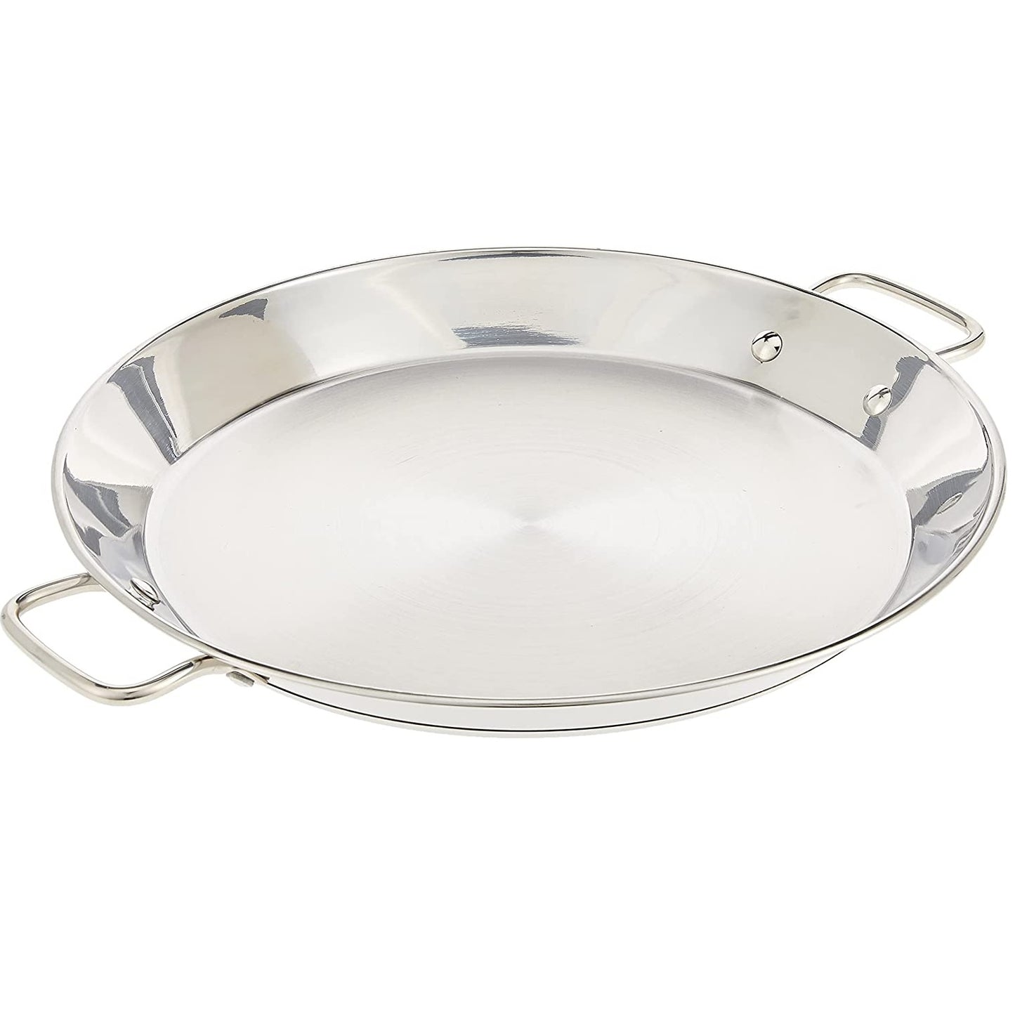 Stainless steel paella pan - diameter sizes 36cm, 40cm, 50cm