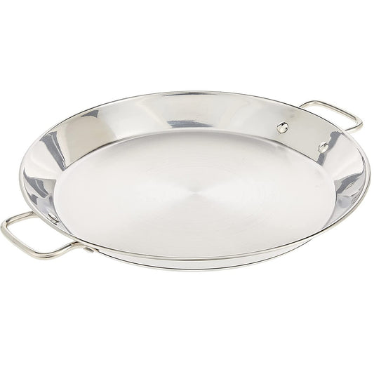 Stainless steel paella pan - diameter sizes 36cm, 40cm, 50cm