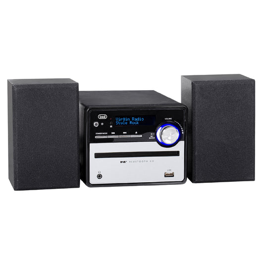 Trevi Hi-Fi Stereo - DAB+/FM Radio, 20W, Bluetooth, USB, AUX-IN, CD - Black (HCX10D6DAB)