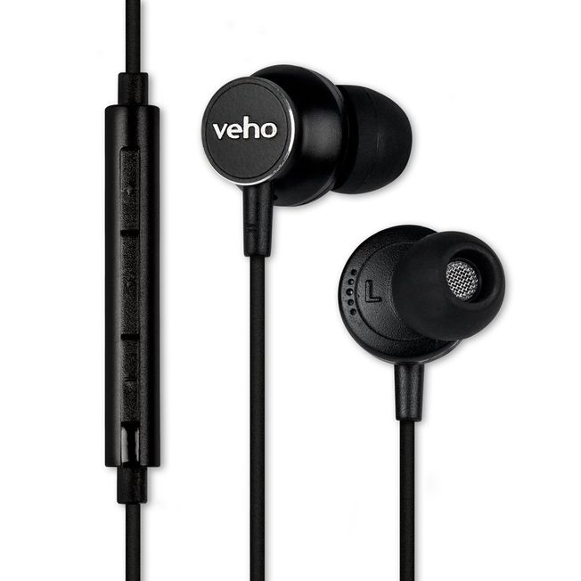 Veho Earphones Z3 - Powerful Bass, Sound Isolating, with Mic (VEP-011-Z3)