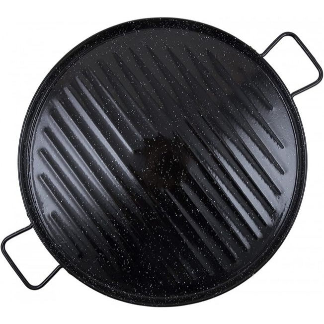 Enamelled Carbon Steel Griddled Pan 36cm