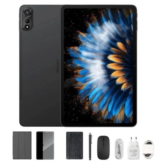 Blackview Tab MEGA 2 24GB/256GB - Wifi, LTE 4G, Set includes Tablet, Mouse, Keyboard, Protective Covers, Stylus and Headphones (TABMEGA2)