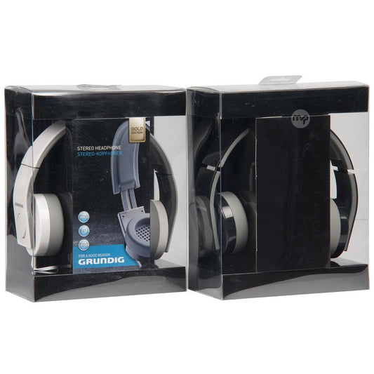 Grundig Foldable Headphones Gold Edition - White, Black (ED162)