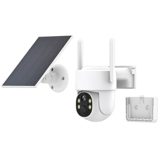 Security IP Camera with Solar Panel - Outdoor, Flood Light, PTZ, 3MP, WIFI(BD-M1W)