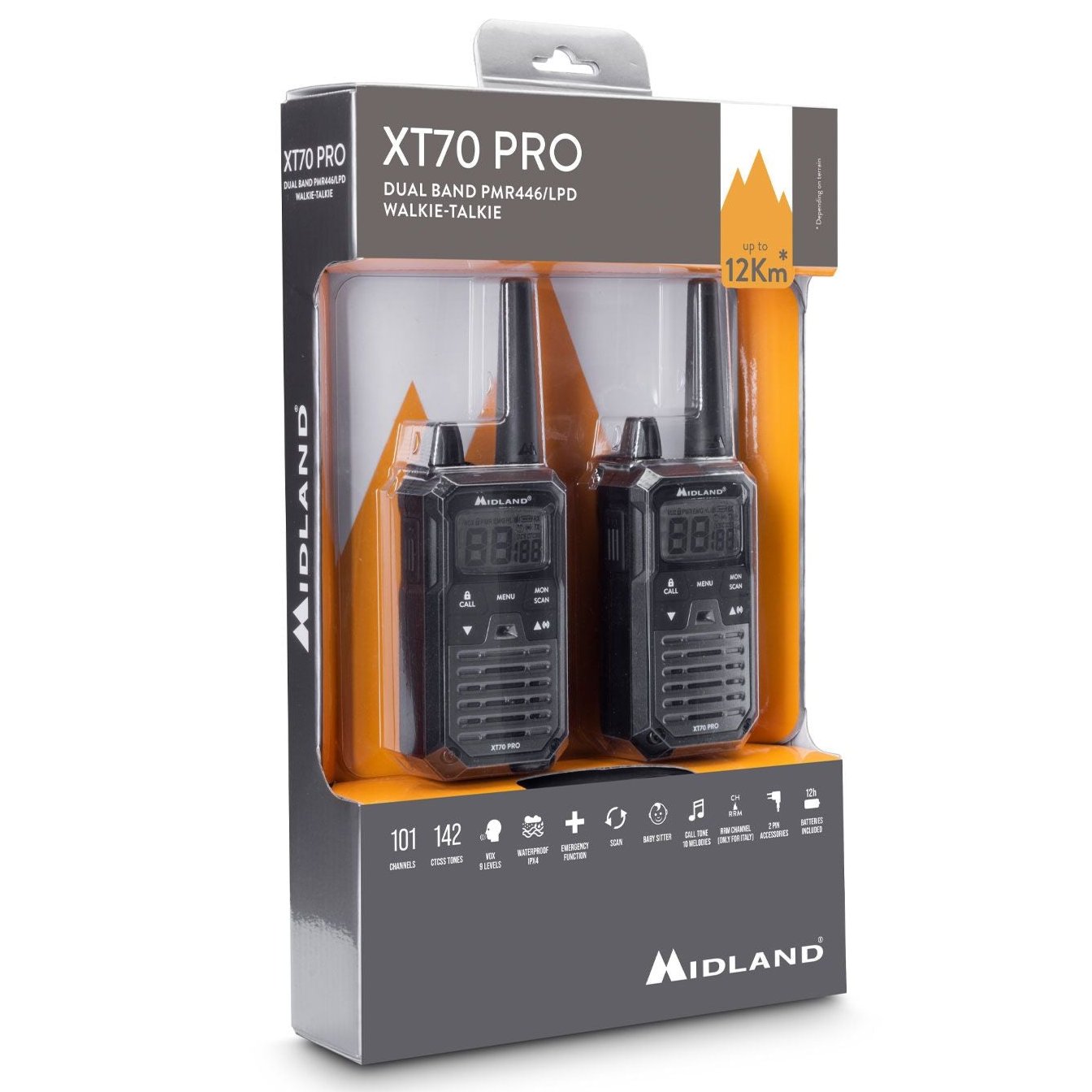 Midland XT70 Pro Twin Walkie Talkie