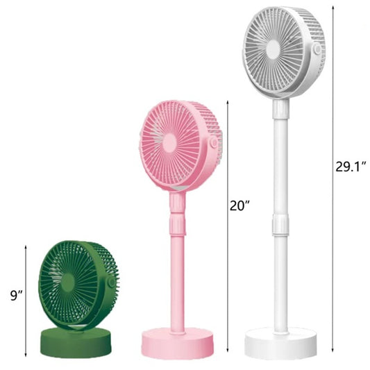 Small Telescopic USB Fan - Green (HR2207)