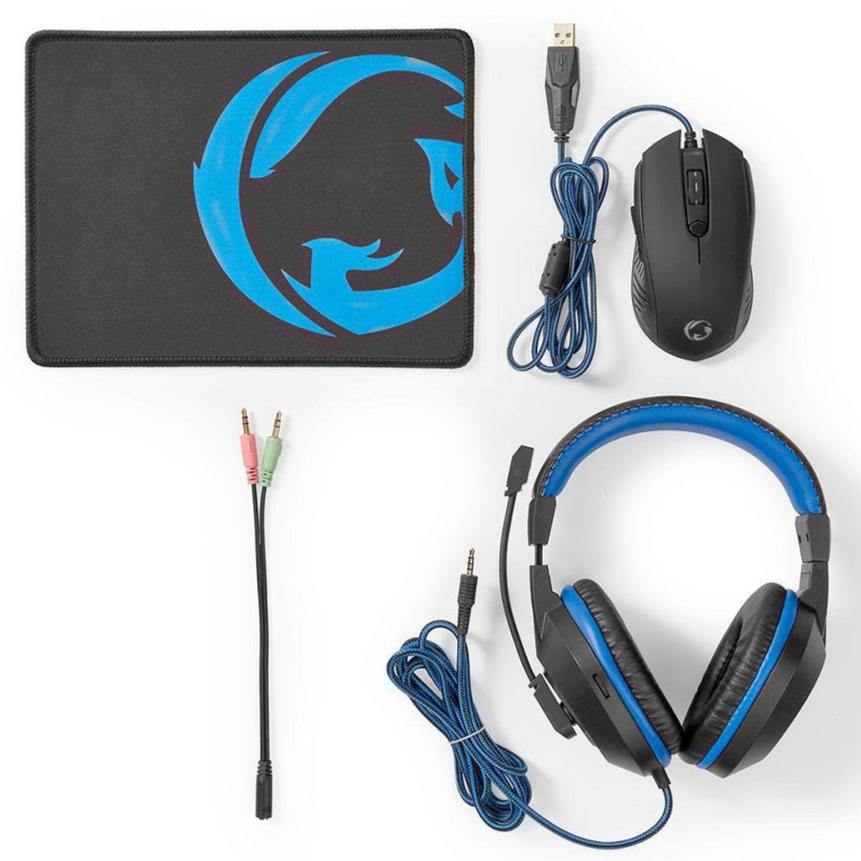 Nedis Combined Gaming Kit Headset, Mouse and Mouse Pad (ND2114)