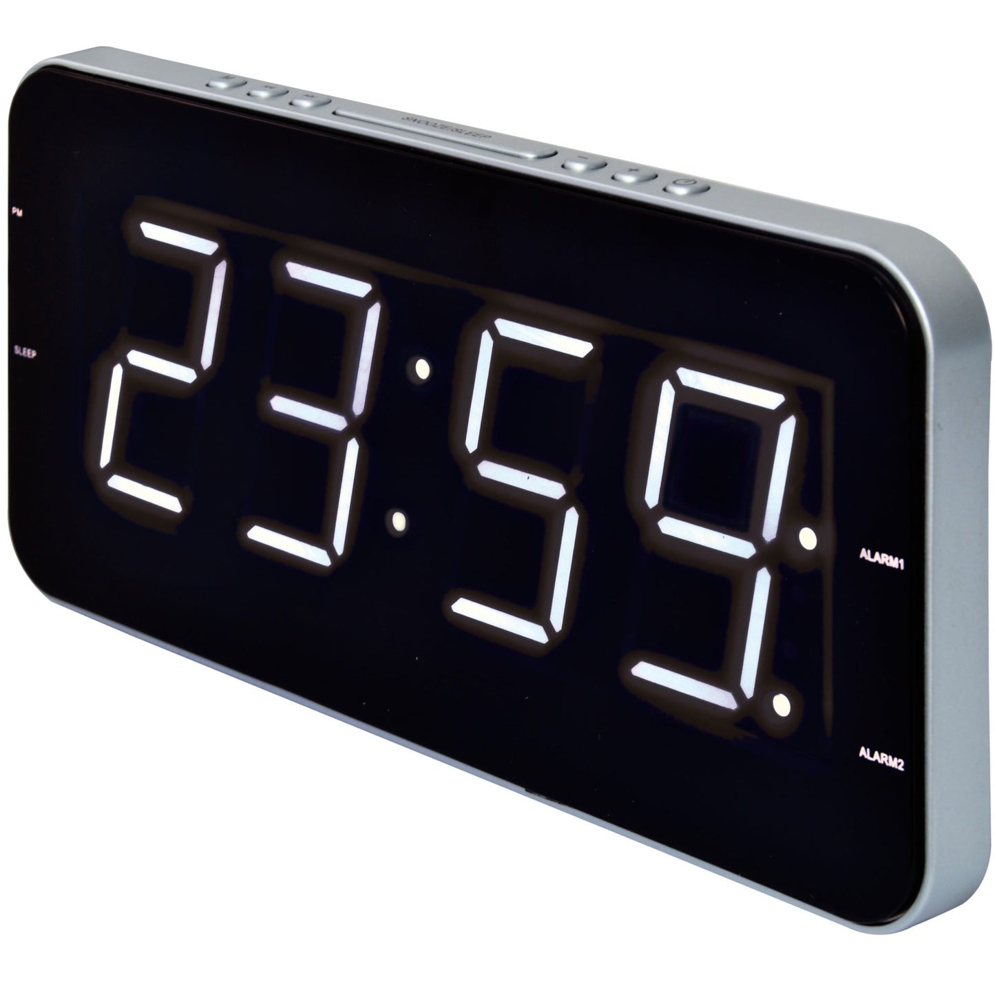 Roadstar FM Radio Alarm Clock Big Display (CLR-2615)