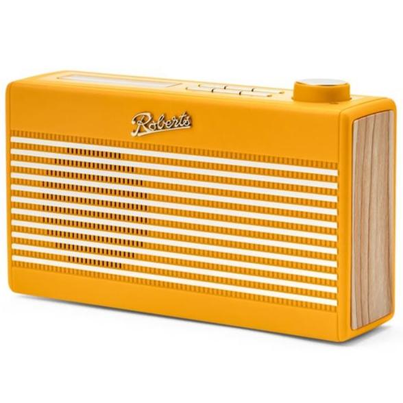 Roberts Rambler Mini - DAB+ Radio, Retro Style, Portable Bluetooth Speaker - Green, Light Blue, Beige, Orange