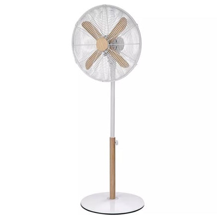 Russell Hobbs Stand Fan 16" - Wood and White, Wood and Black (RHMPF1601WD)
