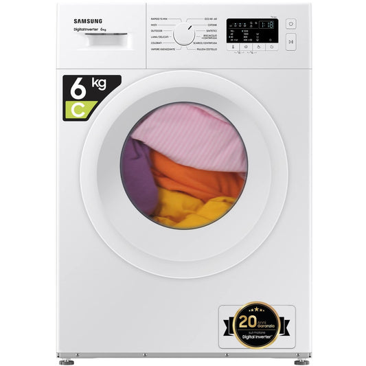 Samsung Washing Machine 6Kg - 1200RPM, 40cm wide - CASH & CARRY (WW60A3120WE/ET)