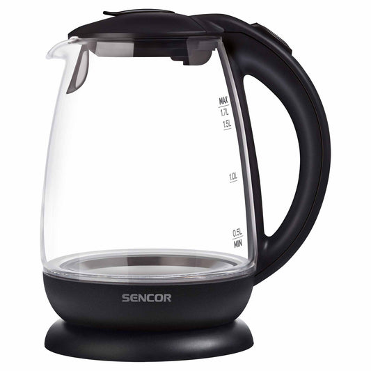 Sencor Electric Kettle 1.7Ltr - Glass Black (SWK1785BK)