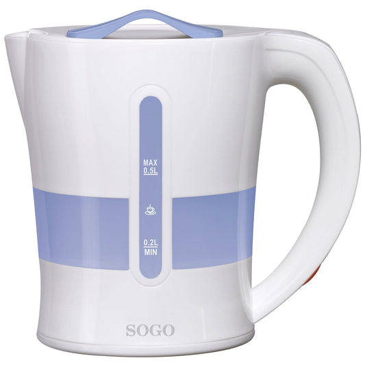 Sogo Electric Travel Kettle 0.5Ltrs includes 2 containers - White (SOGOGSS5755)