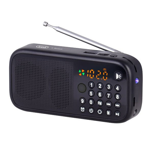Trevi Portable FM Radio - USB, Bluetooth, built-in solar panel (RA7F40BT)