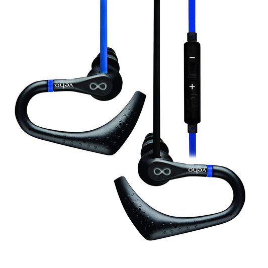 Veho Earphones ZS3 - Water Resist, Sports, with Mic - Blue (VEP-006-ZS3)