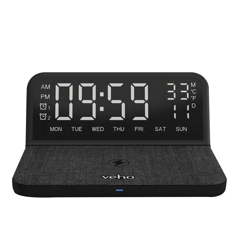 Veho Digital Alarm Clock and Qi Wireless Charger (TQ-1)