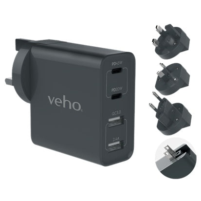 Veho TA-45 Multi region universal USB charger plug adapter (VAA-700-TA45)