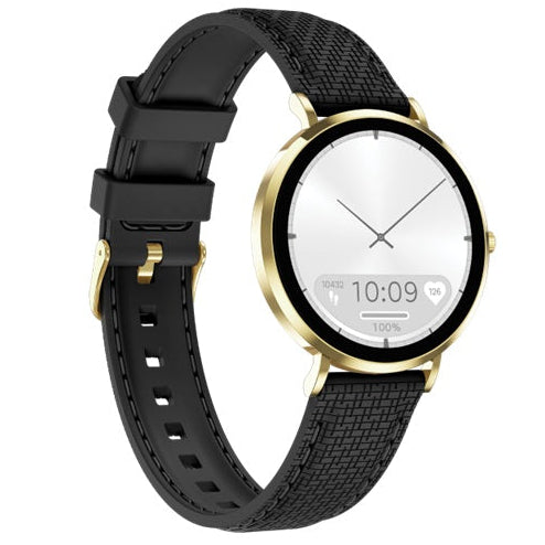 Maxcom Smartwatch FW28 Selen Mini Gold - with 2 exchangeable straps in metal and silicone