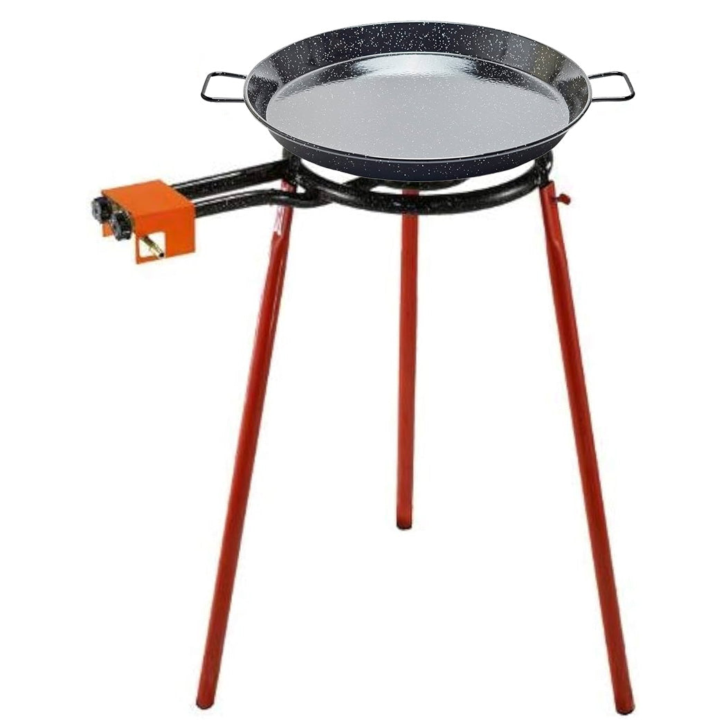 Paella set Mediterraneo with enamelled pan 42cm (7-9 persons)